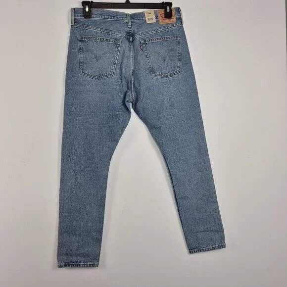 Levis Womens Jeans 501 Skinny High Rise Distressed Button Fly Size 31x28 NWT 36 - Picture 2 of 13